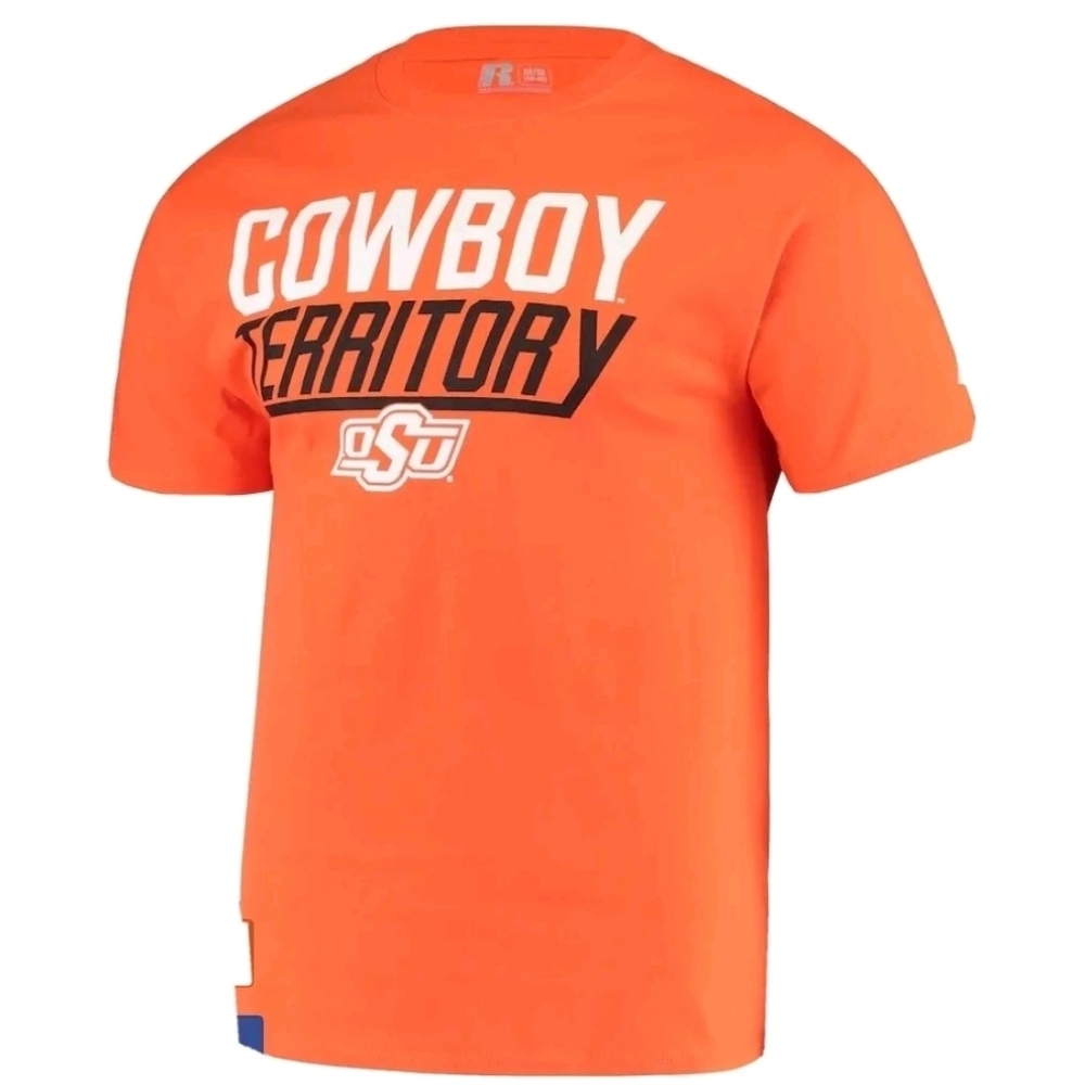 Orange Oklahoma State Cowboys Territory NCAA T-Shirt Men's Medium NWT